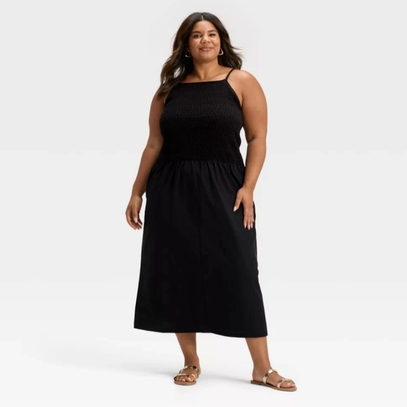 Universal Thread Dresses & Skirts - NWT Black Drop Waist Maxi Sweater Dress Size 3X